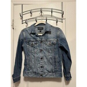 Lucky Brand The Tomboy Trucker Denim Jean Jacket Women’s Small Blue Medium Wash‎